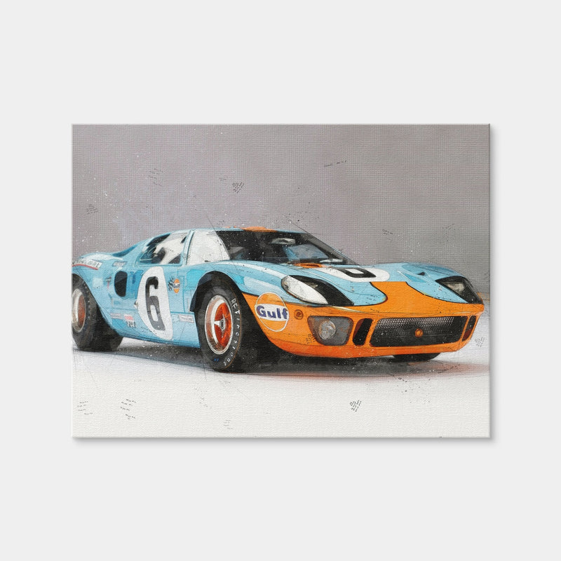 AUTO-MOCKUP WHITE | Ford GT | 1 Piece | Gallery Wrap | group=4x3