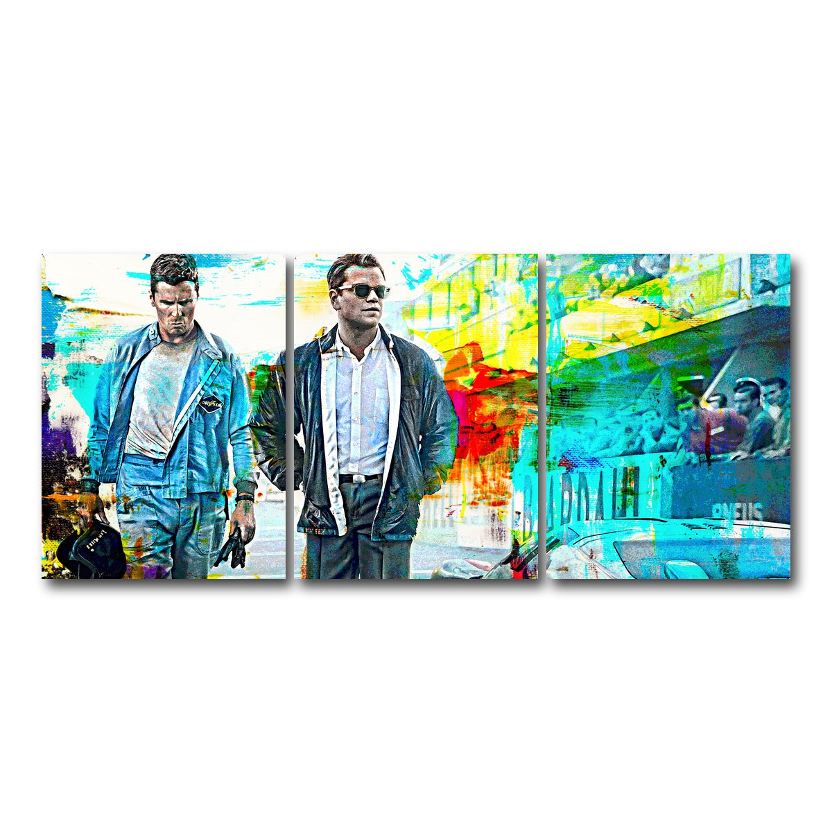 AUTO-MOCKUP WHITE | Ford vs Ferrari | 3 Piece | Gallery Wrap Canvas | group=18x24