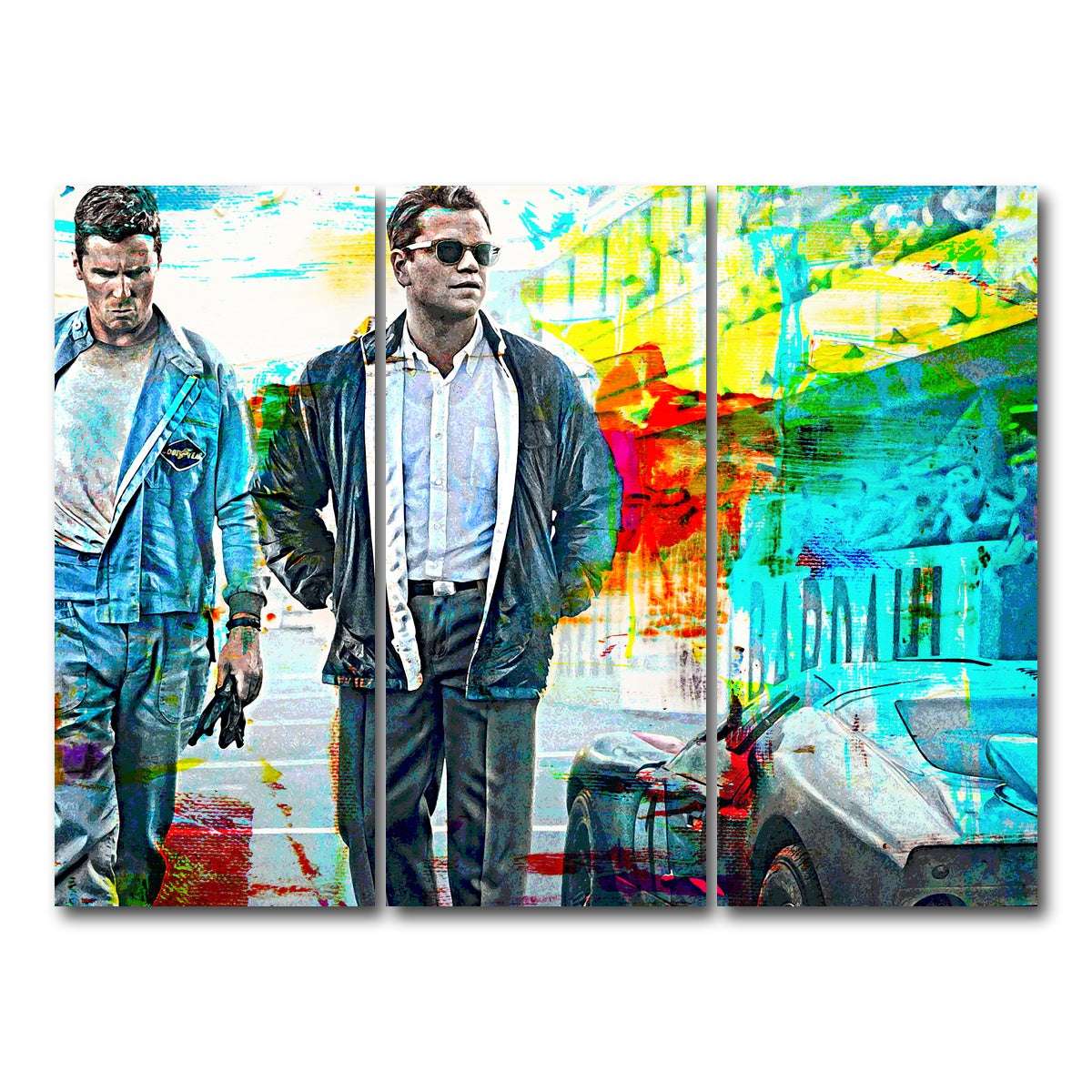 AUTO-MOCKUP WHITE | Ford vs Ferrari | 3 Piece | Gallery Wrap Canvas | group=8x18