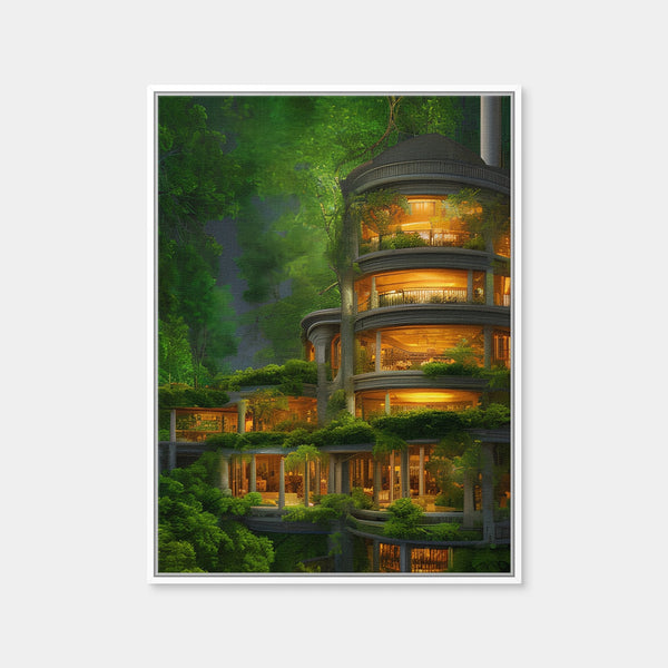 Forest Terrace Wall Art — Framed Canvas Format preview