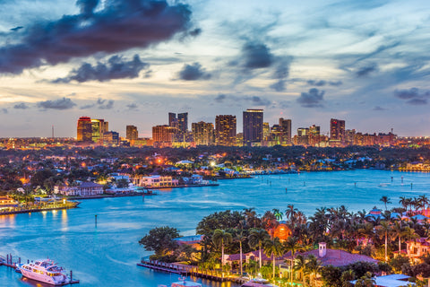 Fort Lauderdale Skyline Wall Art