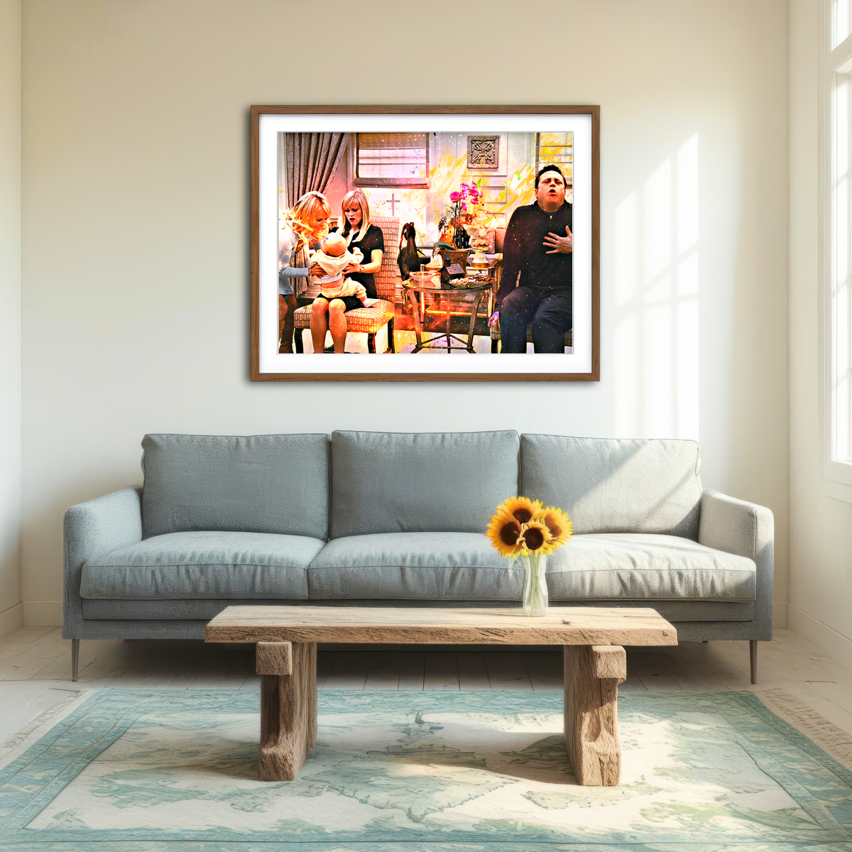AUTO-MOCKUP ROOM | Four Christmases Wall Art