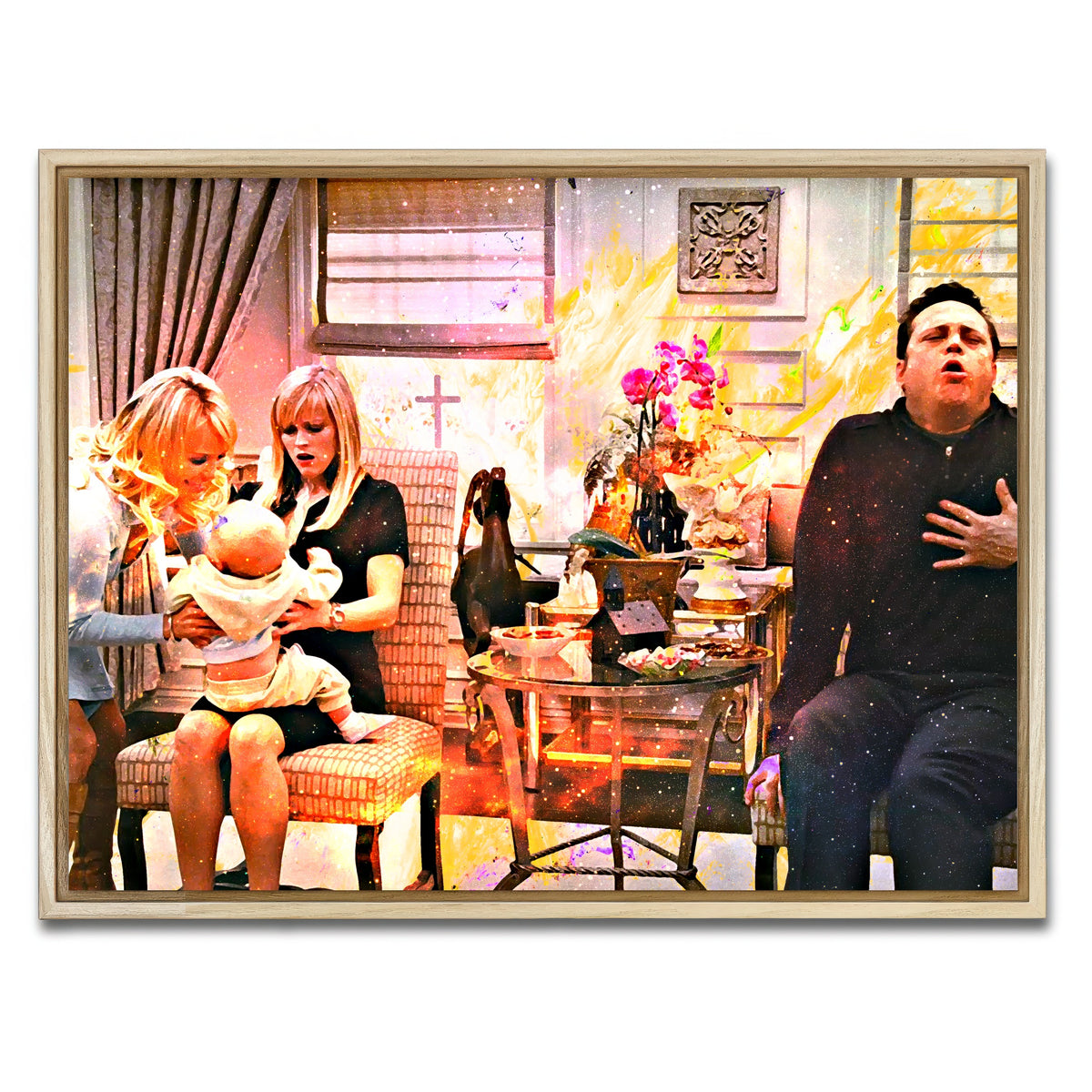 AUTO-MOCKUP WHITE | Four Christmases | 1 Piece | Natural Framed Canvas | group=4x3