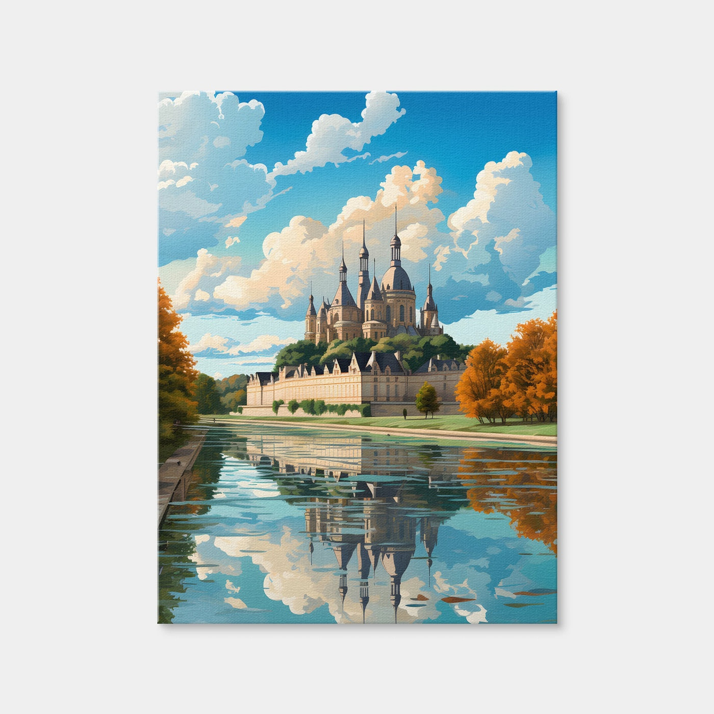 AUTO-MOCKUP WHITE | France - Chambord Castle | 1 Piece | Gallery Wrap Canvas | group=3x4