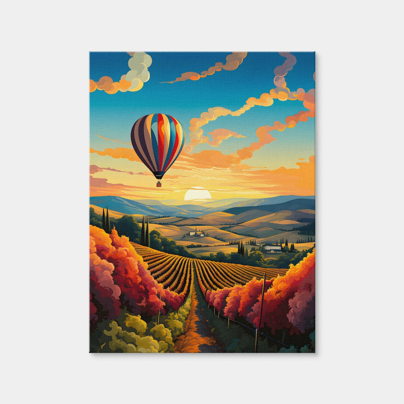 AUTO-MOCKUP WHITE | France - French Vineyards | 1 Piece | Gallery Wrap Canvas | group=3x4
