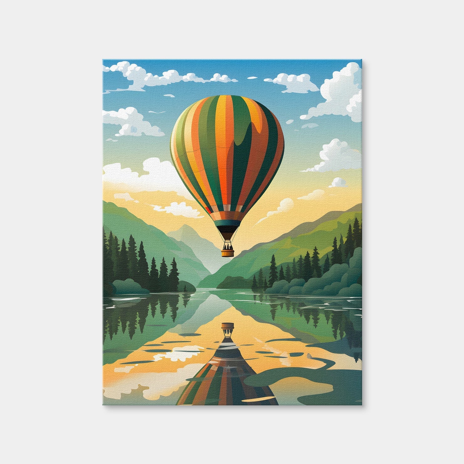 AUTO-MOCKUP WHITE | France - Serre-Poncon Lake | 1 Piece | Gallery Wrap Canvas | group=3x4
