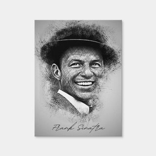 AUTO-MOCKUP WHITE | Frank Sinatra Sketch | 1 Piece | Gallery Wrap Canvas | group=3x4
