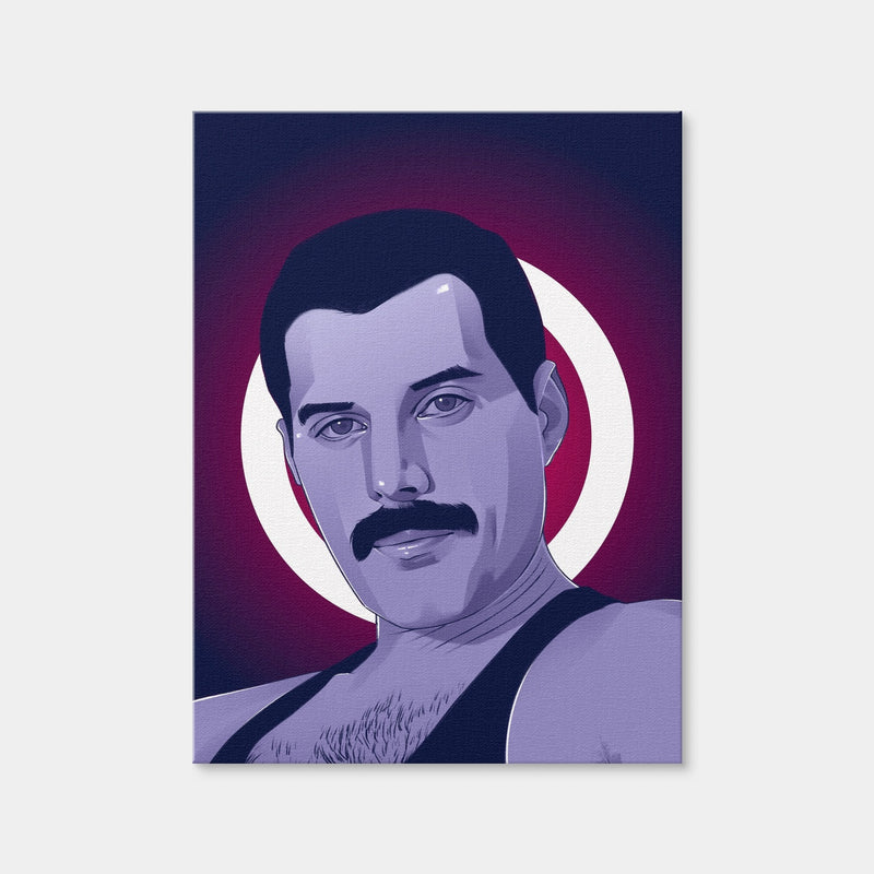 AUTO-MOCKUP WHITE | Freddie Mercury | 1 Piece | Gallery Wrap Canvas | group=3x4