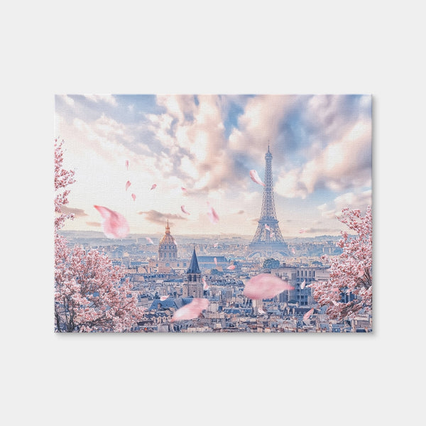 French Sakura Wall Art — Canvas Wrap Format preview