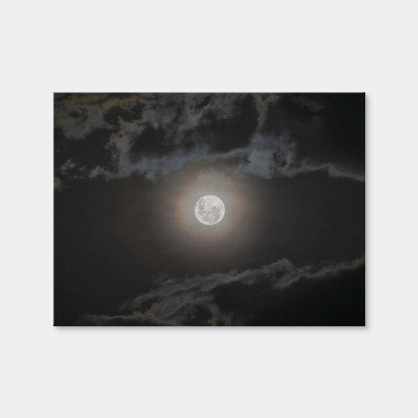AUTO-MOCKUP WHITE | Full Moon on a Cloudy Night | 1 Piece | Gallery Wrap Canvas | group=4x3