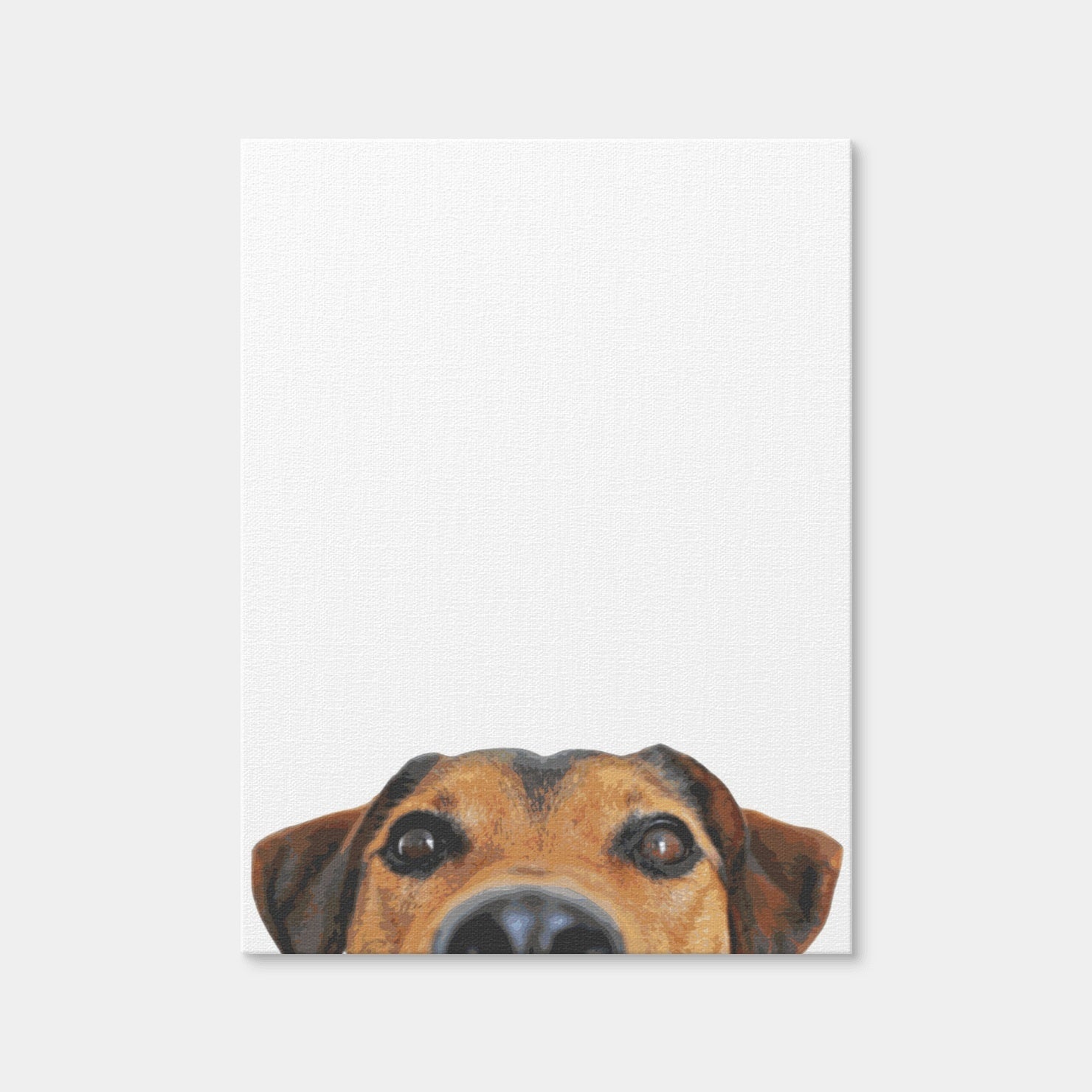 AUTO-MOCKUP WHITE | Funny Dog Face | 1 Piece | Gallery Wrap Canvas | group=3x4