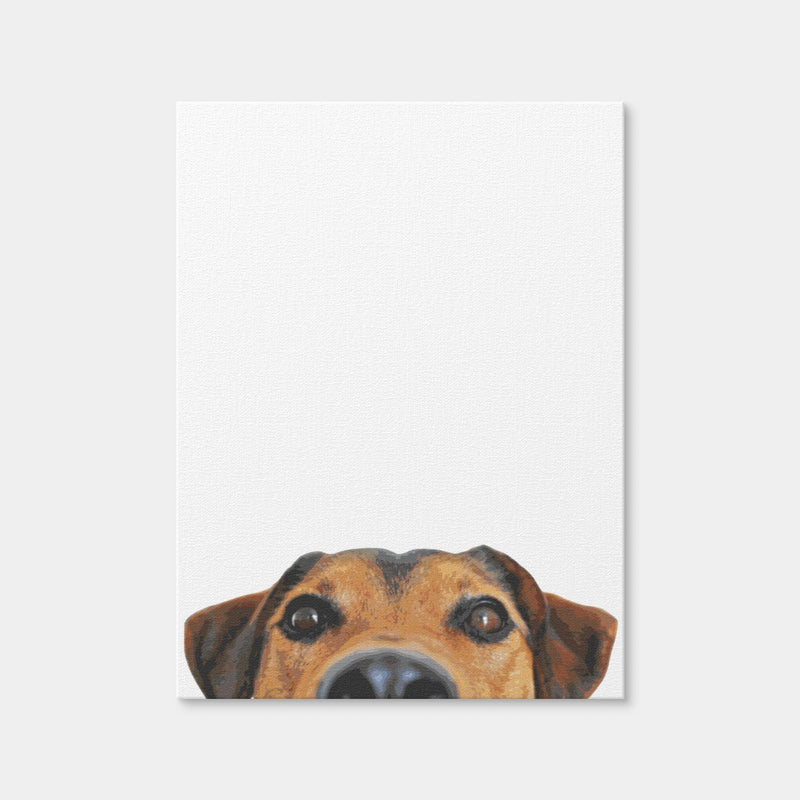 AUTO-MOCKUP WHITE | Funny Dog Face | 1 Piece | Gallery Wrap Canvas | group=3x4