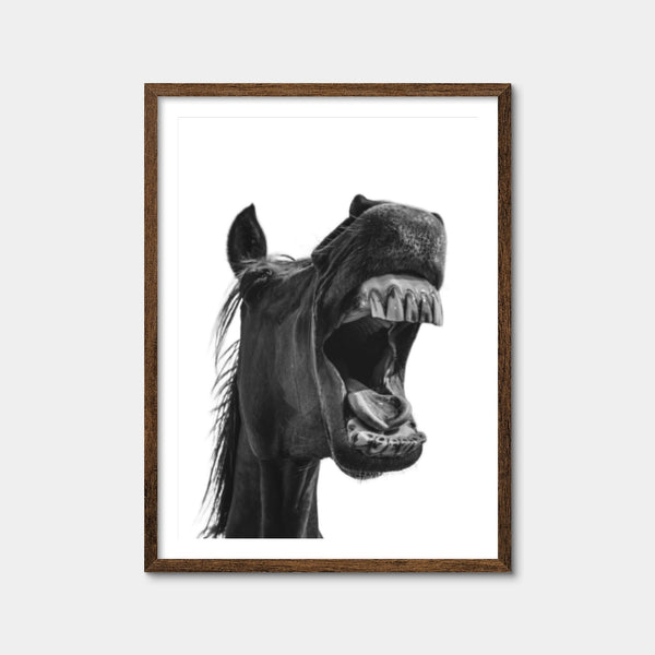 Funny Horse Wall Art — Framed Print Format preview