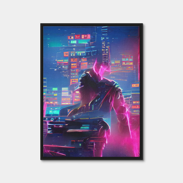 Futuristic Wall Art — Framed Canvas Format preview