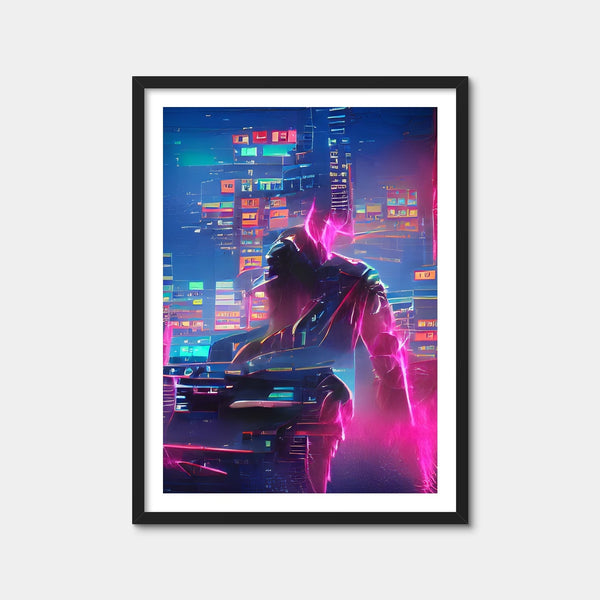 Futuristic Wall Art — Framed Print Format preview