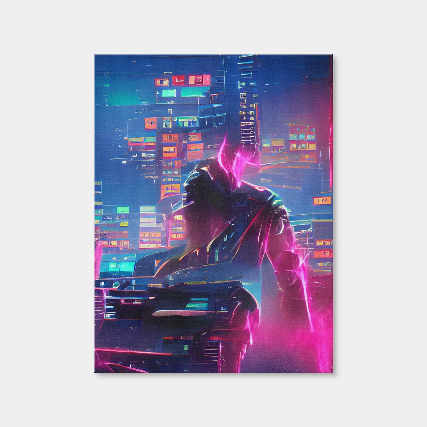 AUTO-MOCKUP WHITE | Futuristic | 1 Piece | Gallery Wrap Canvas | group=3x4