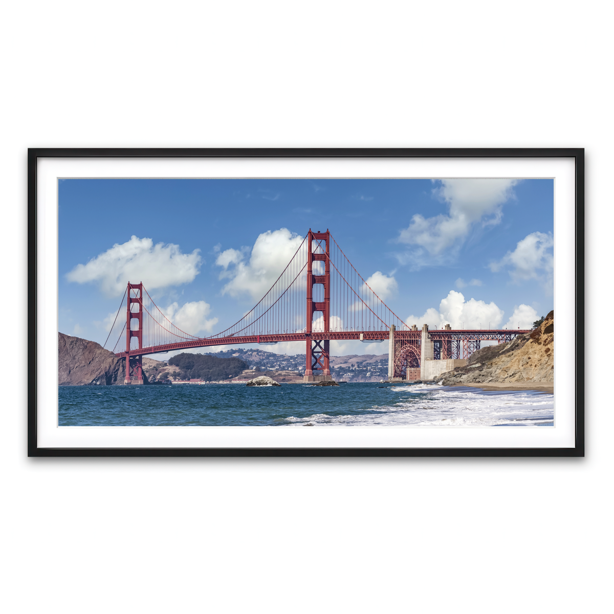 Golden Gate Baker Beach Panoramic Wall Art