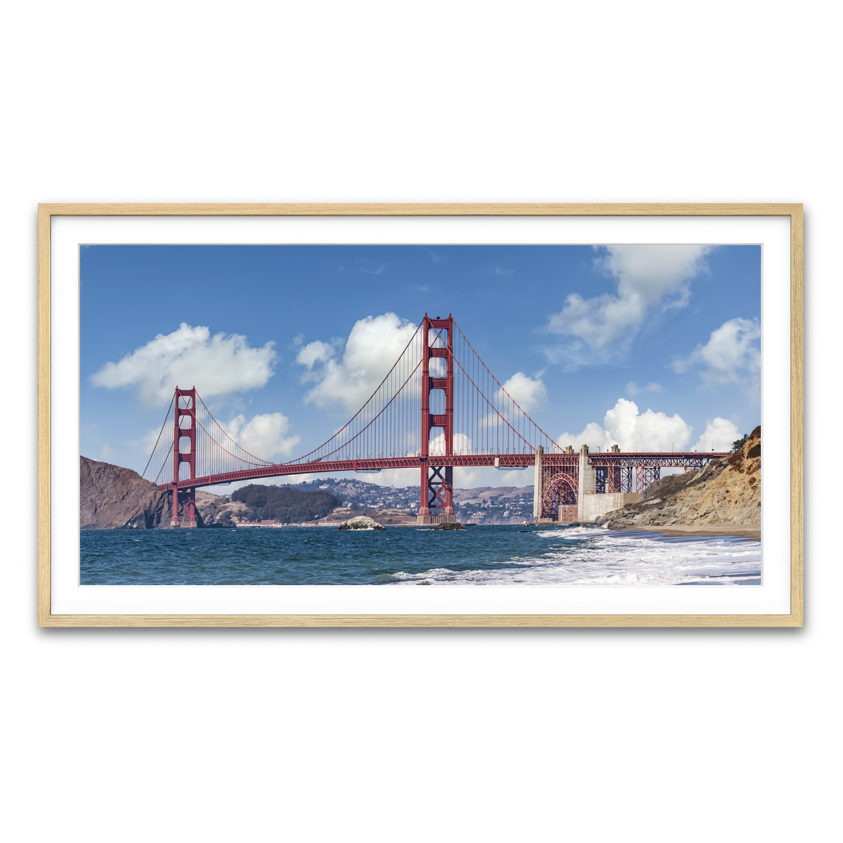 Golden Gate Baker Beach Panoramic Wall Art