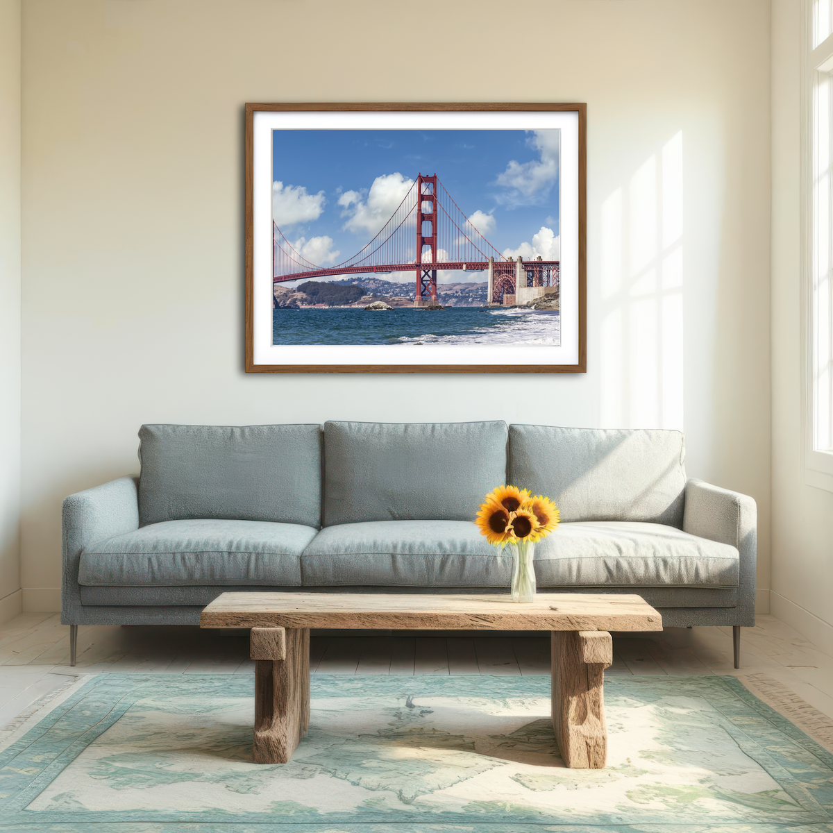 Golden Gate Baker Beach Panoramic Wall Art