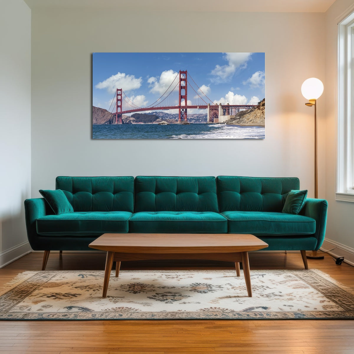 Golden Gate Baker Beach Panoramic Wall Art