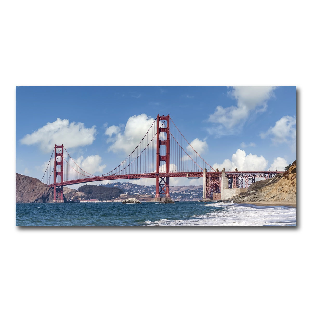 Golden Gate Baker Beach Panoramic Wall Art