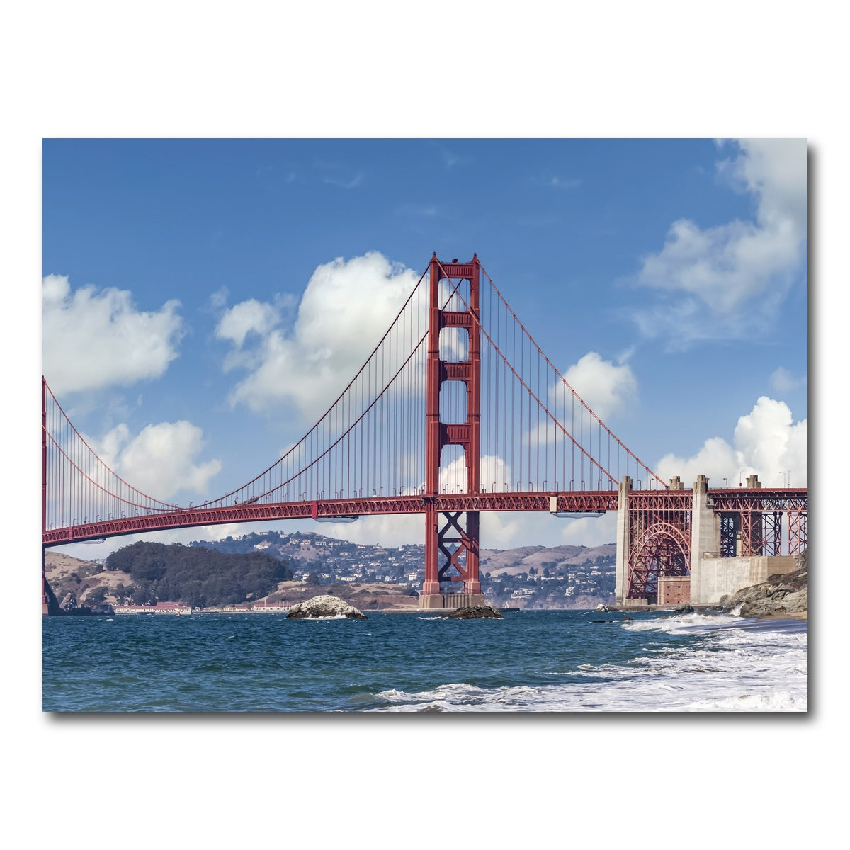 Golden Gate Baker Beach Panoramic Wall Art