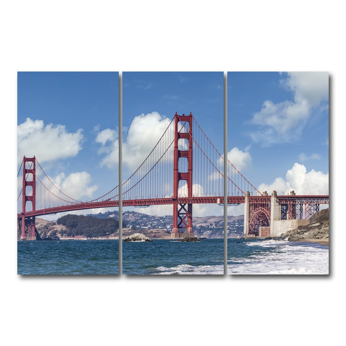 Golden Gate Baker Beach Panoramic Wall Art