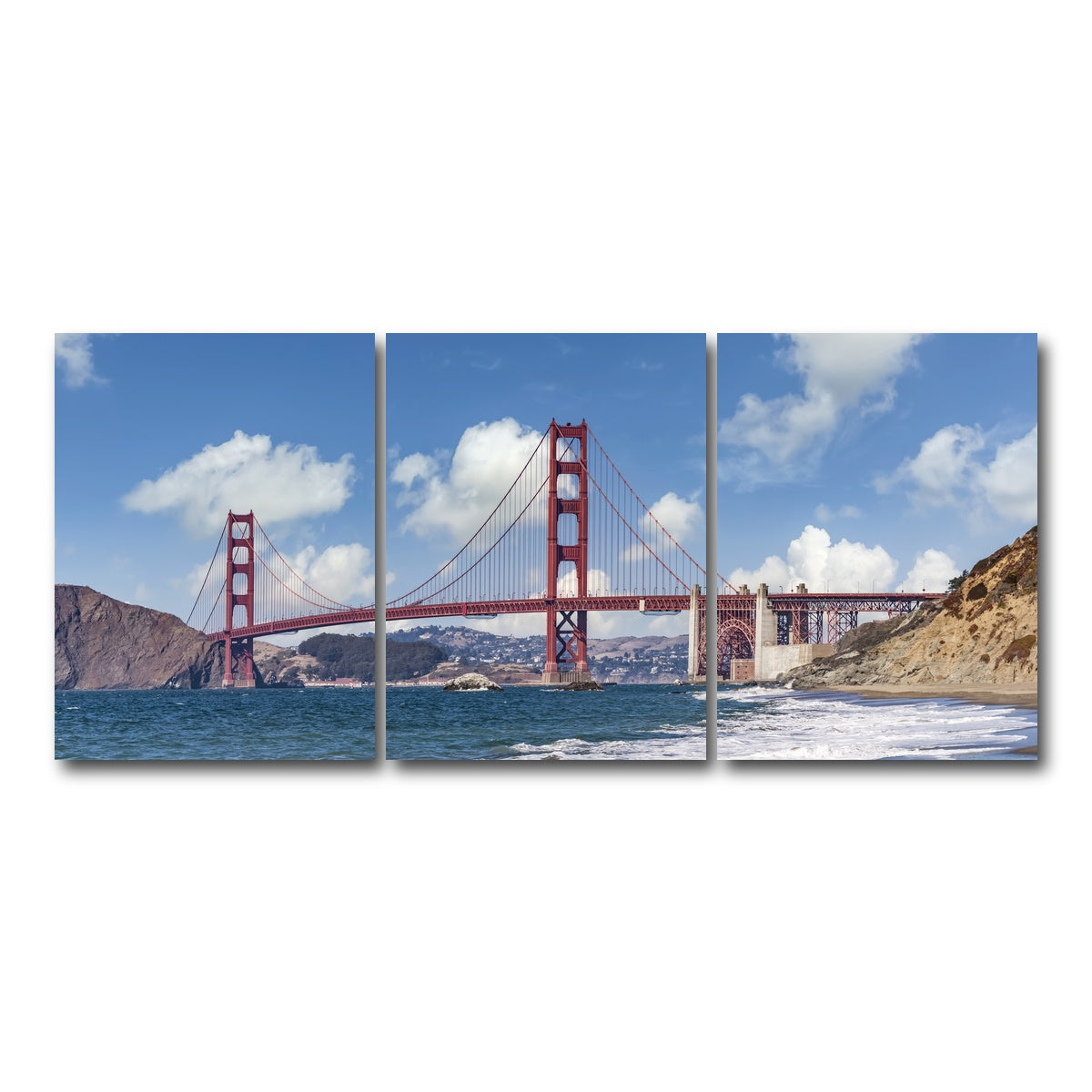 Golden Gate Baker Beach Panoramic Wall Art