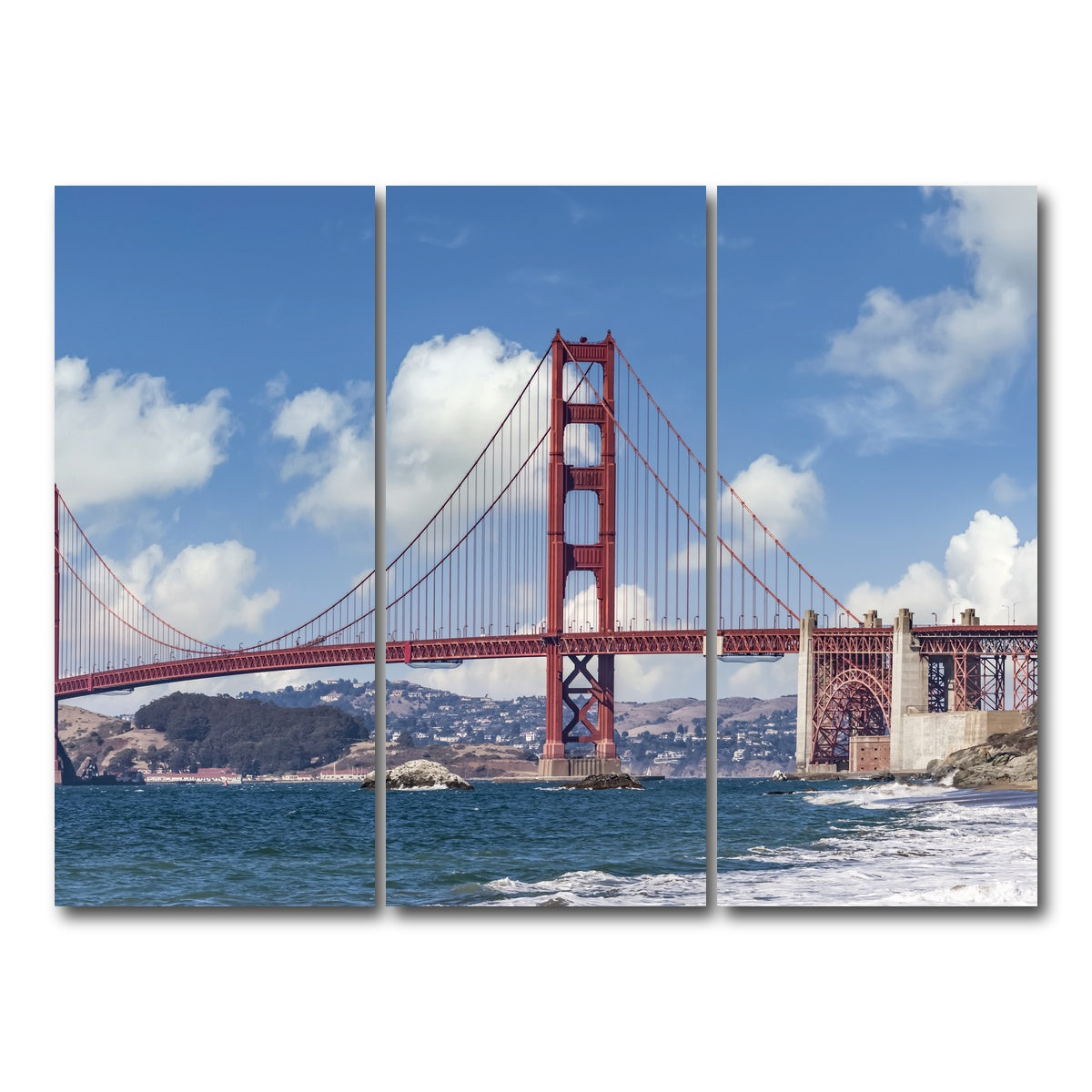 Golden Gate Baker Beach Panoramic Wall Art