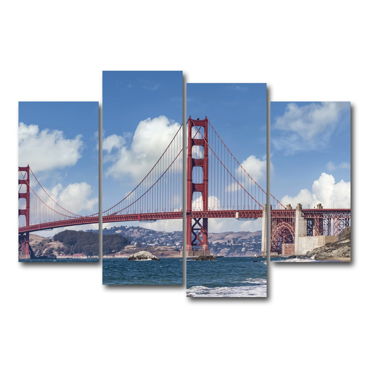 Golden Gate Baker Beach Panoramic Wall Art