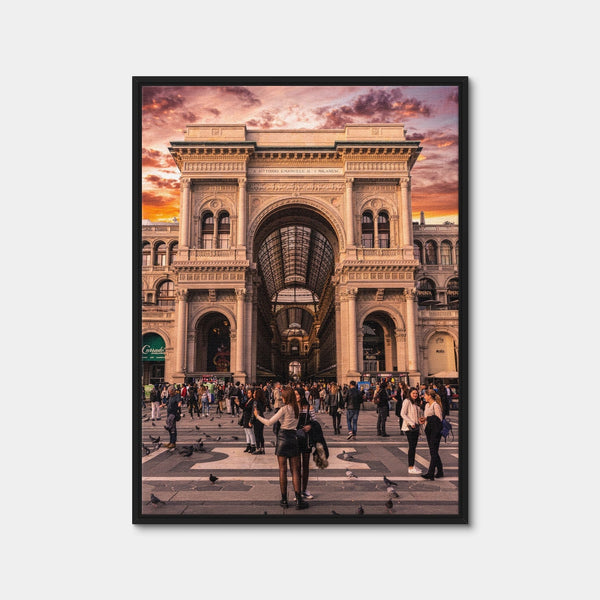 Galleria Vittorio Emanuele II Milano Wall Art — Framed Canvas Format preview