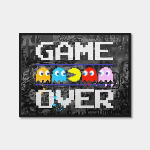 Game Over Wall Art — Framed Canvas Format preview
