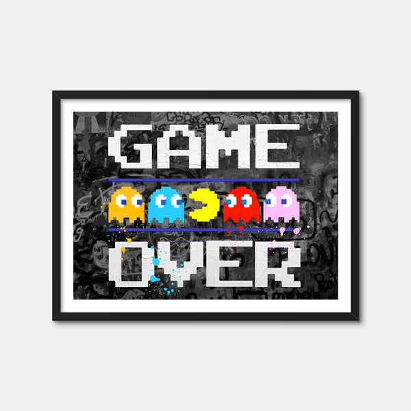 Game Over Wall Art — Framed Print Format preview