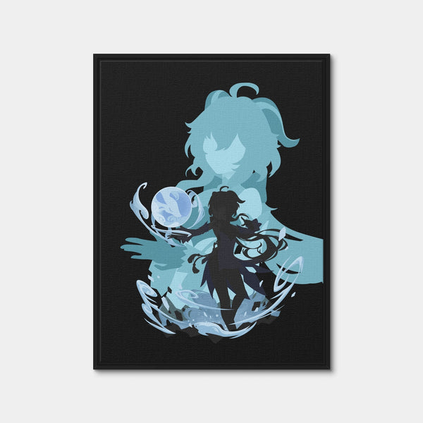 Ganyu Wall Art — Framed Canvas Format preview
