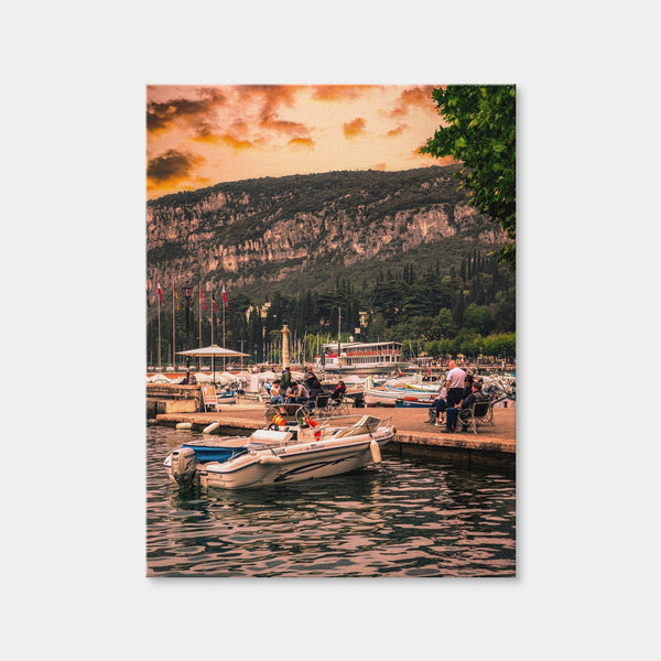 Garda at Sunset Wall Art — Canvas Wrap Format preview