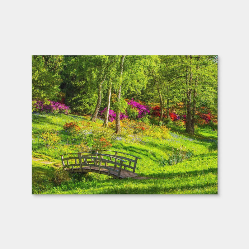 AUTO-MOCKUP WHITE | Garden Footpath Bridge | 1 Piece | Gallery Wrap Canvas | group=4x3