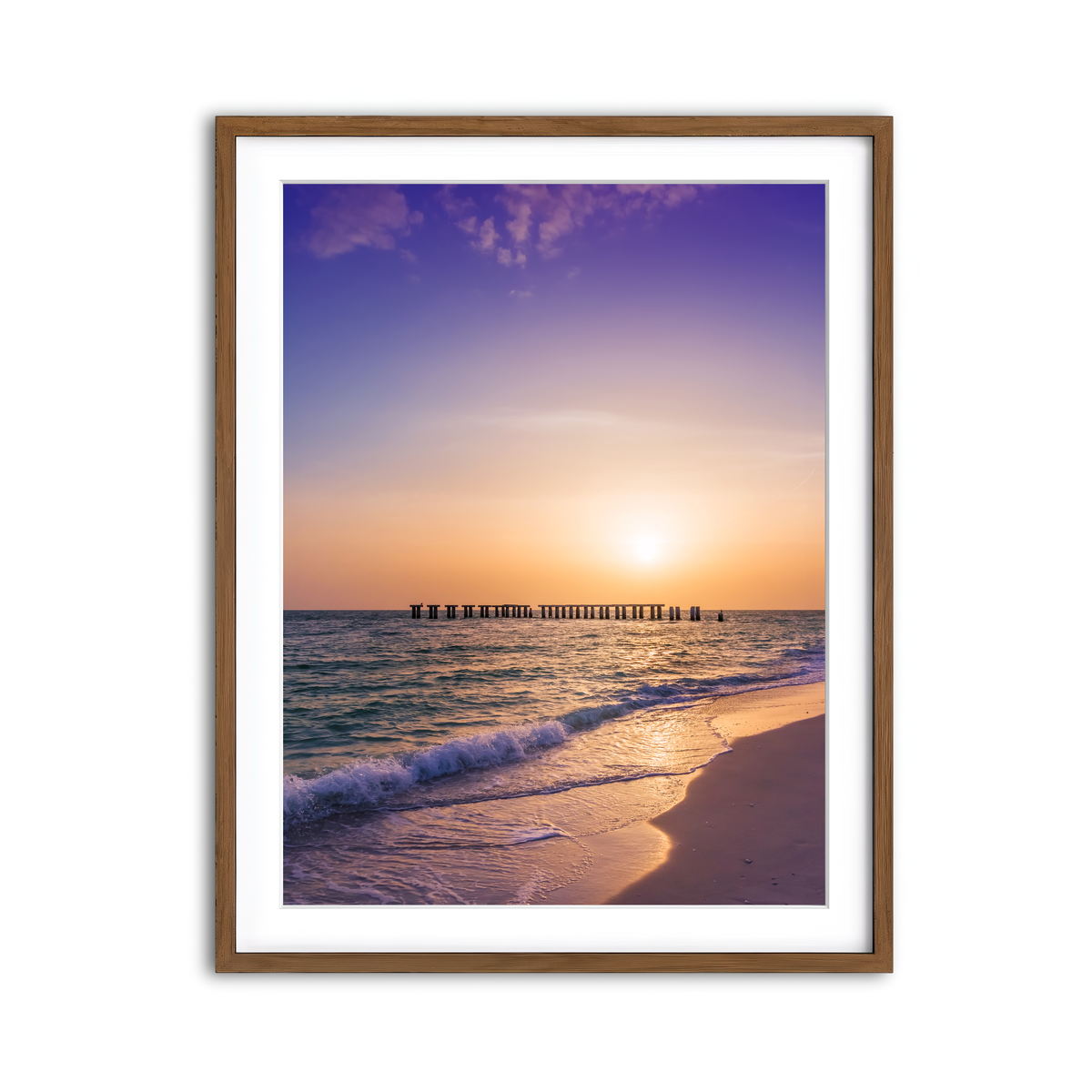 Framed Print 3x4 Walnut