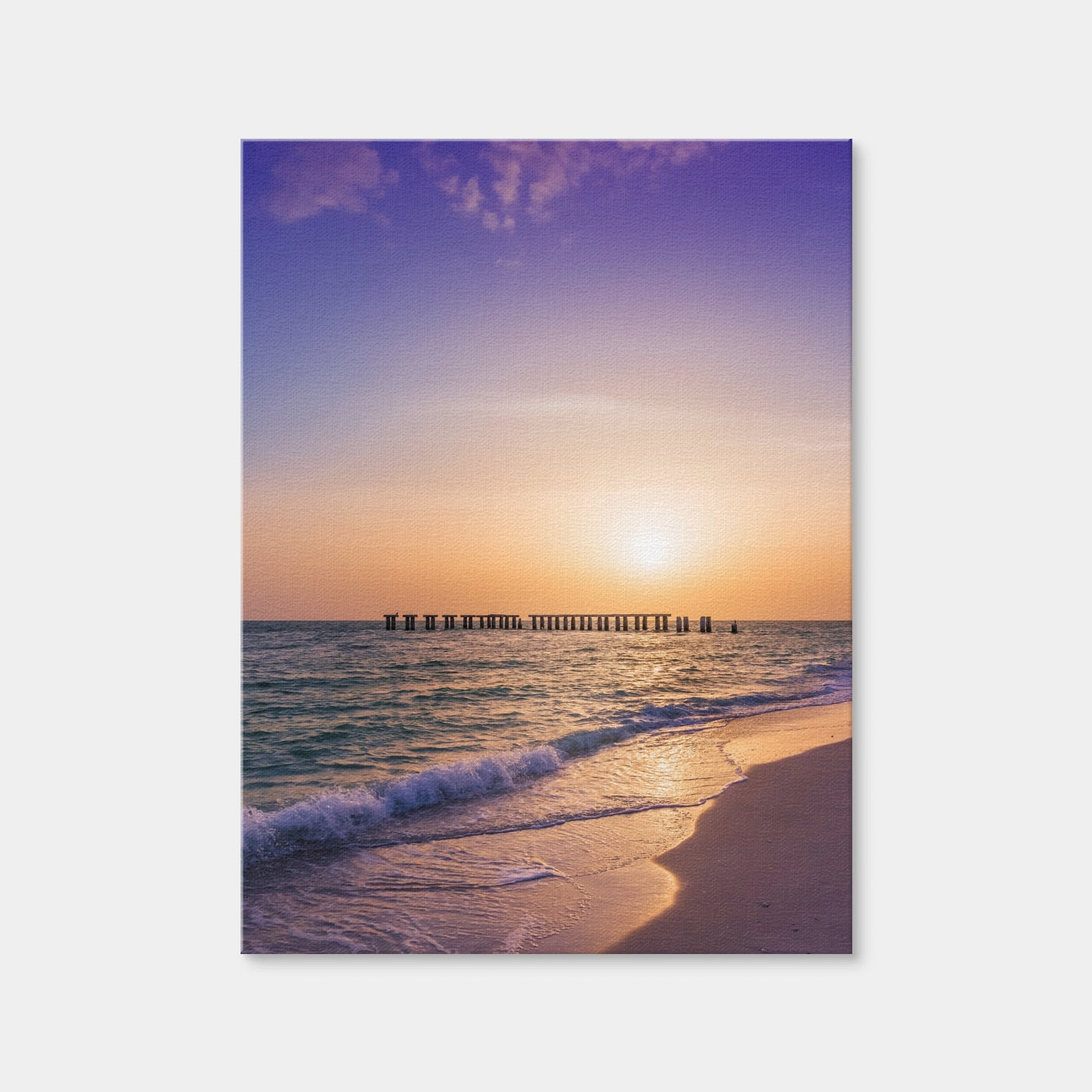 AUTO-MOCKUP WHITE | Gasparilla Island Sunset | 1 Piece | Gallery Wrap Canvas | group=3x4