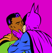 Gay Batman Superman Wall Art