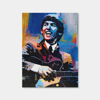 AUTO-MOCKUP WHITE | George Harrison Beatles | 1 Piece | Gallery Wrap Canvas | group=3x4