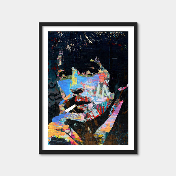George Harrison Smoking Wall Art — Framed Print Format preview