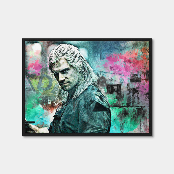 Geralt of Rivia Wall Art — Framed Canvas Format preview