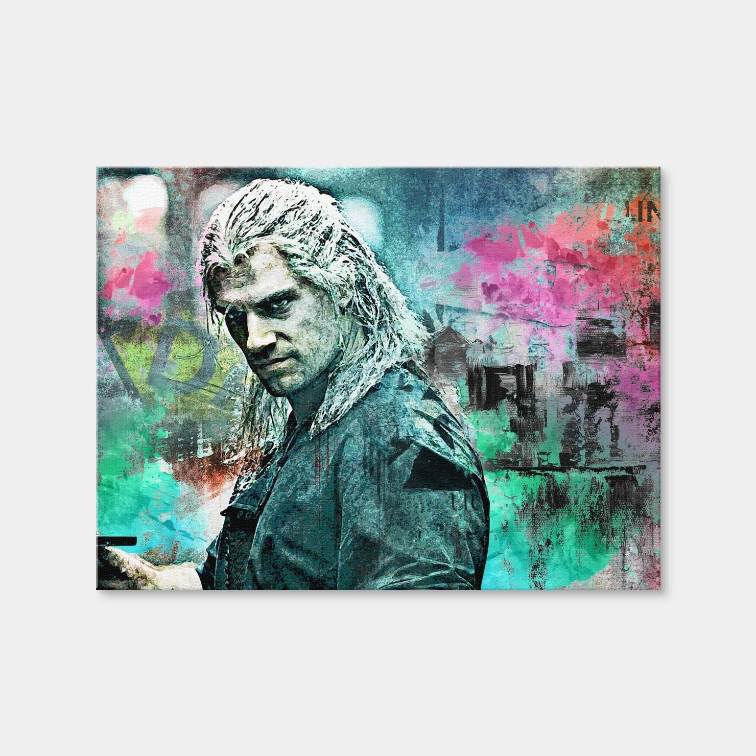 AUTO-MOCKUP WHITE | Geralt of Rivia | 1 Piece | Gallery Wrap | group=4x3