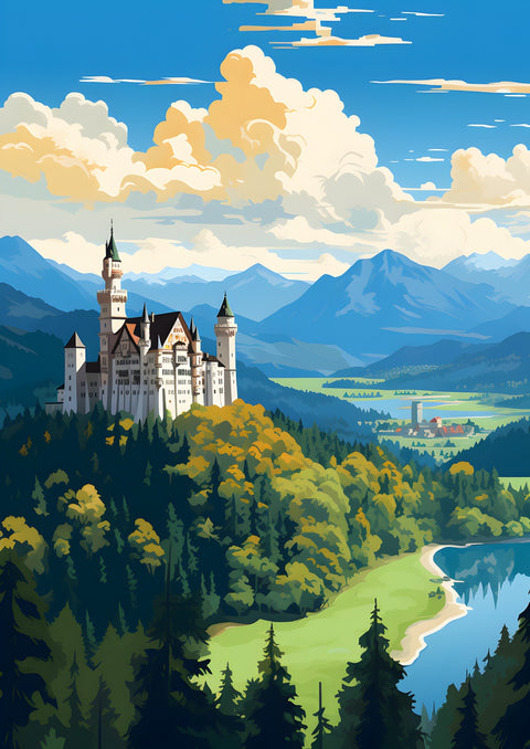 Germany - Neuschwanstein Castle Wall Art