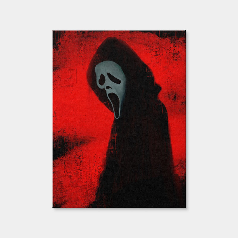 AUTO-MOCKUP WHITE | Ghost Face Portrait | 1 Piece | Gallery Wrap Canvas | group=3x4