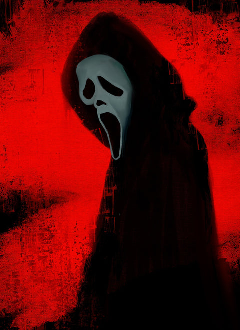 Ghost Face portrait Wall Art