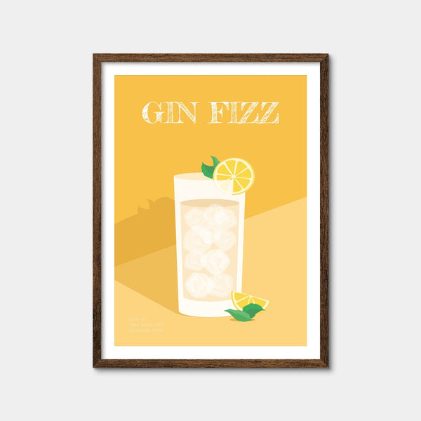 Gin Fizz Wall Art — Framed Print Format preview