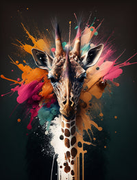 Giraffe Portrait Wall Art