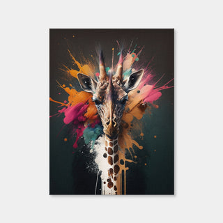 AUTO-MOCKUP WHITE | Giraffe Portrait | 1 Piece | Gallery Wrap Canvas | group=3x4
