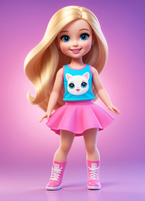 Girl Doll Wall Art